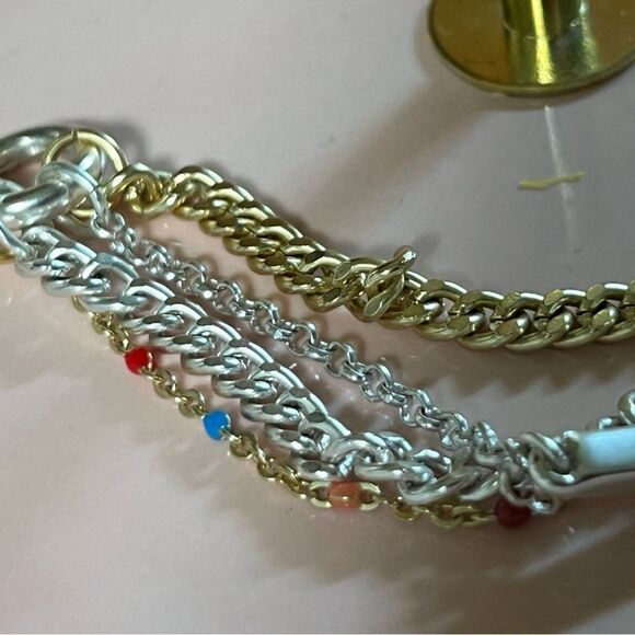 Brand New Lucky Brand Gold and Silver Layered Bracelet #LBBR7 - Picture 5 of 5